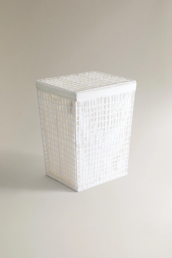 PANIER À LINGE AVEC TISSU INTÉRIEUR