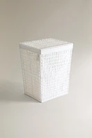 PANIER À LINGE AVEC TISSU INTÉRIEUR