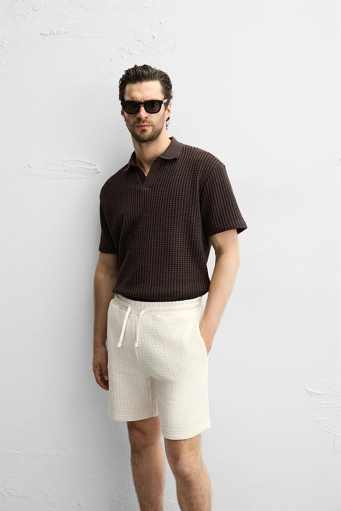 BERMUDA JOGGER STRUCTURÉ