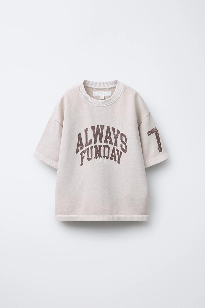 TEXT PRINT T-SHIRT