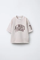 TEXT PRINT T-SHIRT