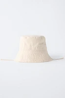 COTTON LINEN BUCKET HAT