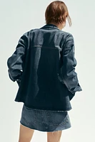 TRF DENIM POCKET OVERSHIRT