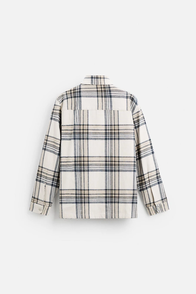 CHEMISE À CARREAUX EN FLANELLE