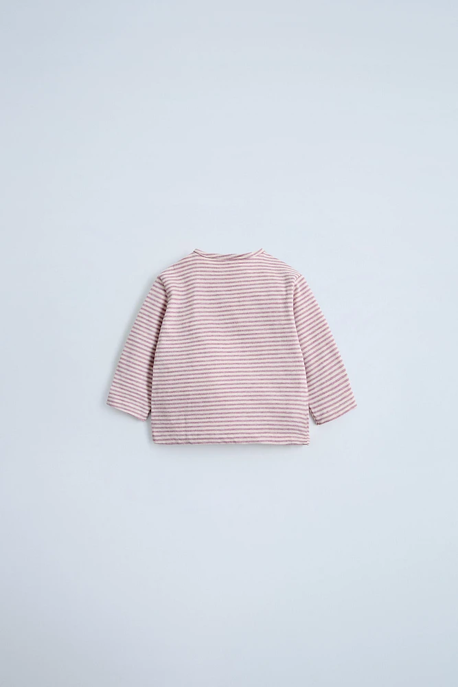 EMBROIDERED DUCK STRIPED T-SHIRT