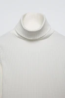 RIB TURTLENECK SWEATER