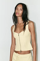 TOP INTERLOCK ZIP