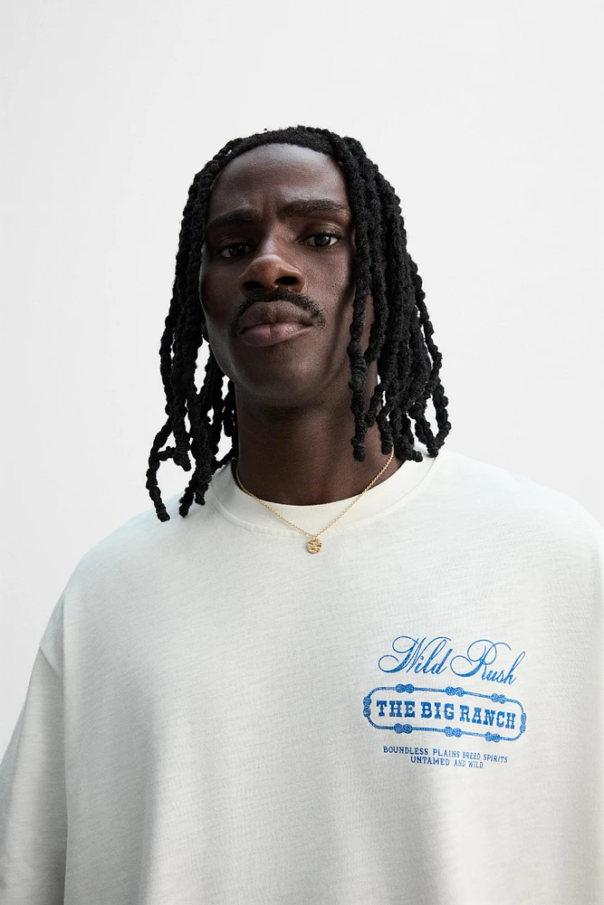 T-SHIRT IMPRIMÉS DÉLAVÉS