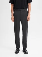 Plain wool suit pants