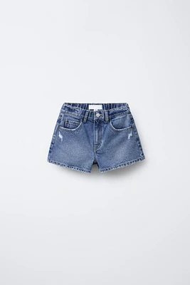 STAR DENIM SHORTS