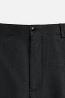 100% LINEN PLEATED PANTS