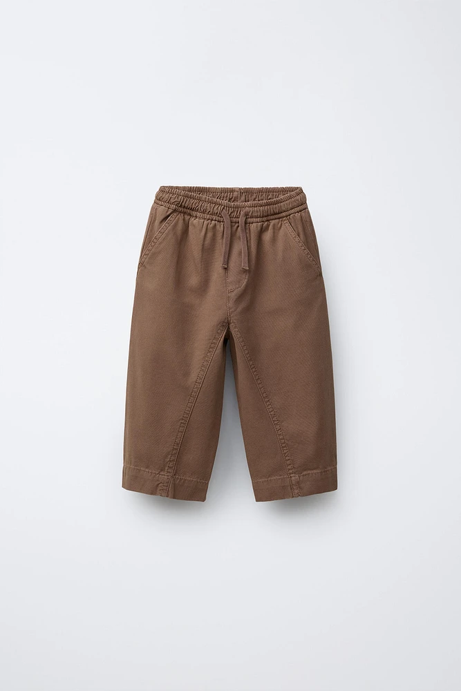 DRAWSTRING BAGGY PANTS