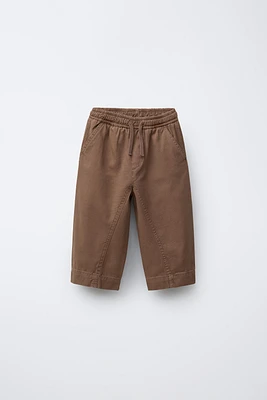 DRAWSTRING BAGGY PANTS
