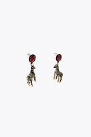 ZEBRA CIRCLE EARRINGS