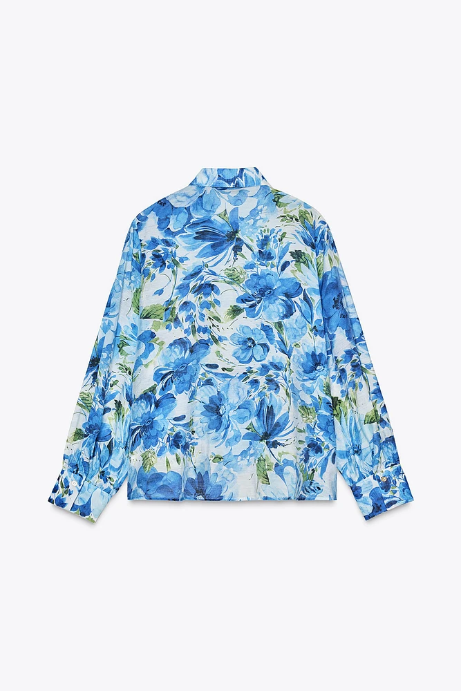 CHEMISE À IMPRIMÉ FLORAL