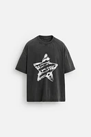 T-SHIRT DÉLAVÉ IMPRIM