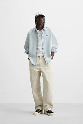 Chemise denim délavée