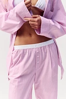 STRIPED BOXER PAJAMA PANTS