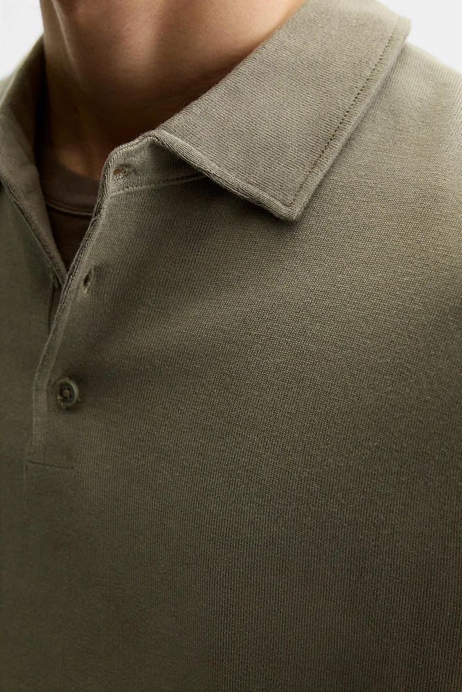 KNIT COTTON POLO SHIRT