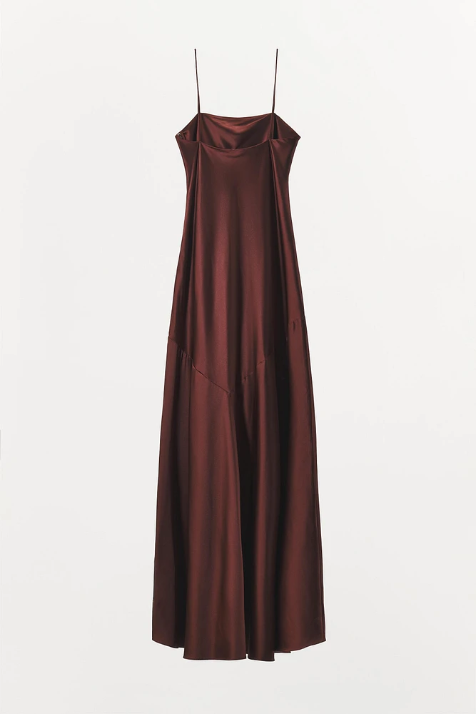 SATIN STRAP DRESS