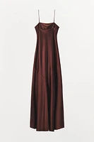 SATIN STRAP DRESS