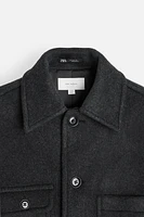 WOOL - CASHMERE CROP COAT