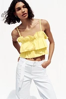 POPLIN CROP TOP