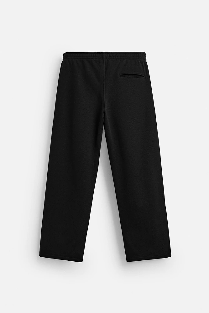 PANTALON STYLE JOGGING EN COTON ÉPAIS