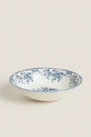 FLORAL EARTHENWARE BOWL