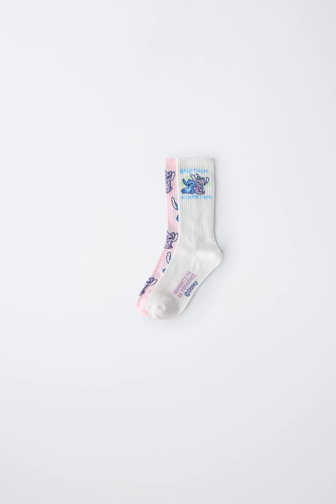 TWO-PACK OF LILO & STITCH © DISNEY KNEE-HIGH SOCKS