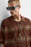 CHEMISE EN MAILLE LIN - VISCOSE