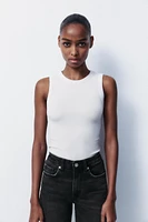 TRF HIGH-WAISTED CROPPED FLARE JEANS