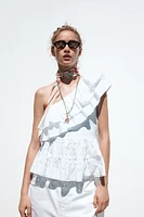 TOP ASYMÉTRIQUE BRODÉ