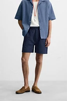 BERMUDA RELAXED FIT SEERSUCKER