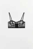 SOUTIEN-GORGE MESH ARMATURES DENTELLE