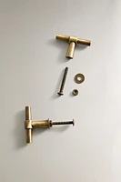 SET OF GOLD METALLIC KNOBS (SET OF 2