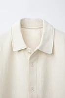 TEXTURED KNIT SHIRT