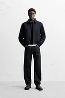 WOOL - CASHMERE BOMBER JACKET