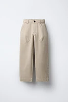 TAPERED FIT POCKETED PANTS