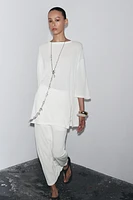 TOP OVERSIZE EN MAILLE
