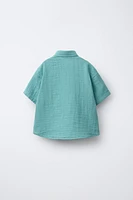CHEMISE TEXTURÉE À POCHE