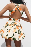 PRINTED SHORT DRESS