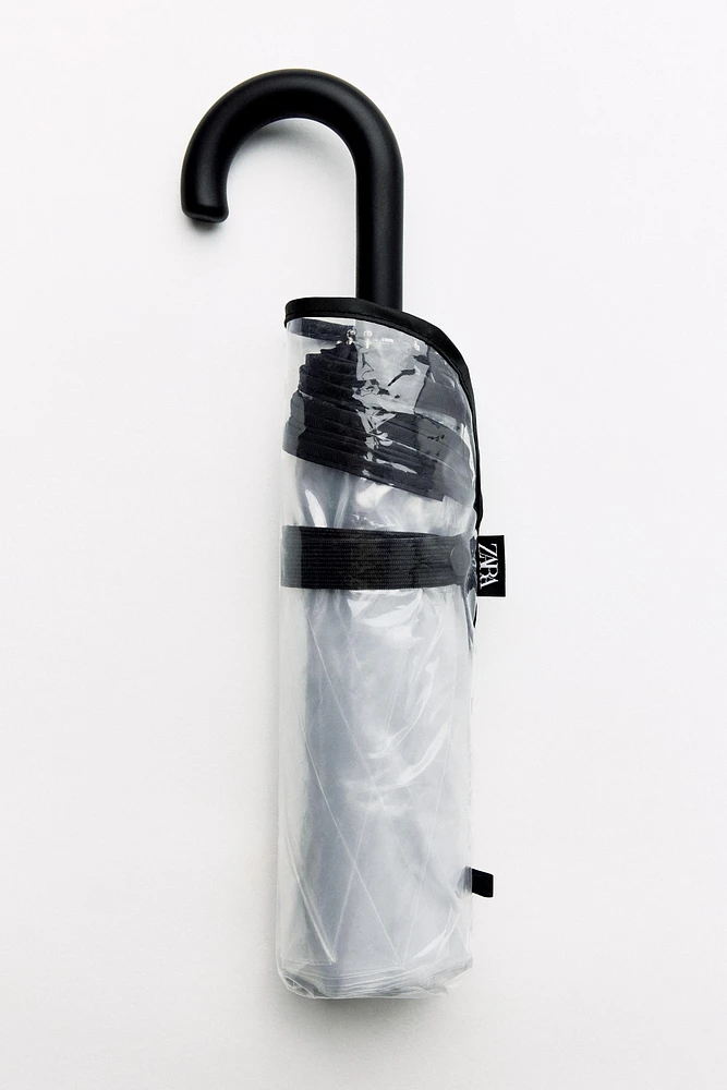 TRANSPARENT COLLAPSIBLE UMBRELLA