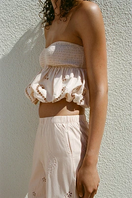EMBROIDERED PAJAMA PANTS