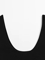 Fine knit bralette with straps - Limited Edition