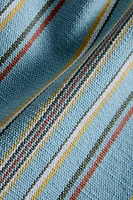 LOT SERVIETTES DE TABLE COTON RAYURES MULTICOLRES (LOT DE