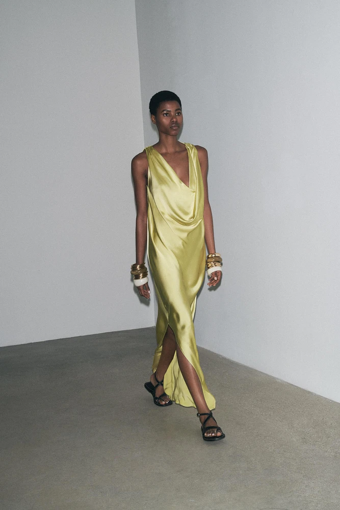 ROBE FLUIDE SATINÉE ZW COLLECTION