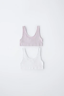 8-14 ANS/ LOT DE DEUX TOPS SEAMLESS