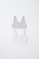8-14 ANS/ LOT DE DEUX TOPS SEAMLESS