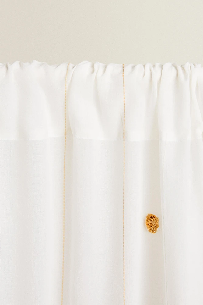 LOW OPACITY TASSEL CURTAIN